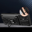 Θωρακισμένη θήκη για Motorola Edge 30 Neo 5G, Camera Slide Card Slot, μαύρη