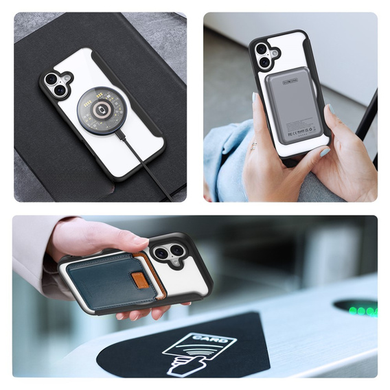 Dux Ducis Θήκη για iPhone 16 Plus, Skin X Pro, MagSafe, μαύρη