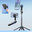Blavec Fusion P06 - selfie stick αλουμινίου με MagSafe, τρίποδο και τηλεχειριστήριο