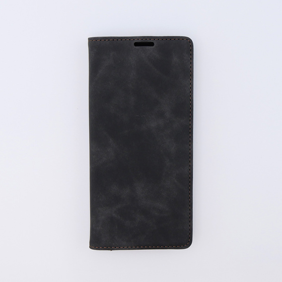 Θήκη για Xiaomi Redmi Note 12 5G / Poco X5 5G, ERBORD Vintage, πορτοφόλι με πτερύγιο, μαύρη