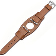 Δερμάτινο λουράκι για Apple Watch 1/2/3/4/5/6/7/8/SE/Ultra 42/44/45/49mm, καφέ