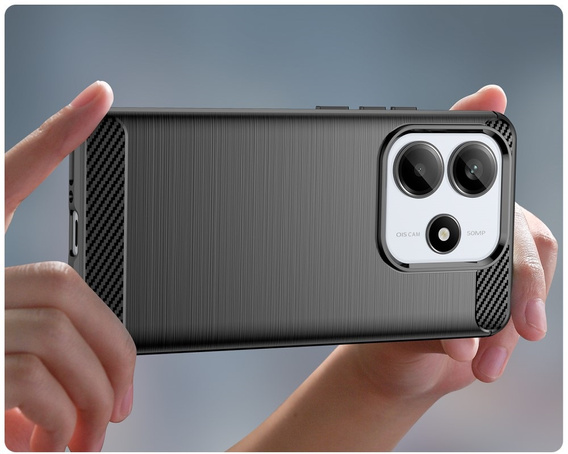 Θήκη για Xiaomi Redmi Note 14 5G, Carbon, μαύρη