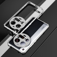Θήκη για Xiaomi 15 Ultra, Armor Bumper, με κάλυμμα φακού, ασημένια
