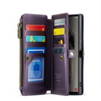 θήκη CASEME για Samsung Galaxy S25 Ultra, RFID Leather Wallet, με λουράκι ώμου, μωβ