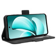 Θήκη με πτερύγιο για Realme C71, Card Slot, μαύρη