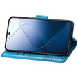 Θήκη με πτερύγιο για Xiaomi 14T, Butterfly, μπλε
