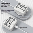 Ρετρό θήκη κασέτας σιλικόνης για Apple AirPods Pro 3