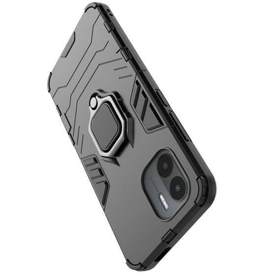 Θήκη για Xiaomi Redmi A1 4G / A2 4G, Kickstand Ring, μαύρη