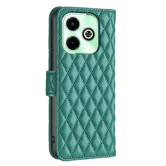 Θήκη με πτερύγιο για Infinix Hot 40i, Wallet, BINFEN COLOR, πράσινη