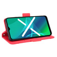 Θήκη με πτερύγιο για Oppo Reno7 Lite 5G, Card Slot, κόκκινη