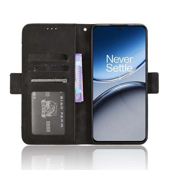 Θήκη με πτερύγιο για OnePlus Nord 4, Card Slot, μαύρη