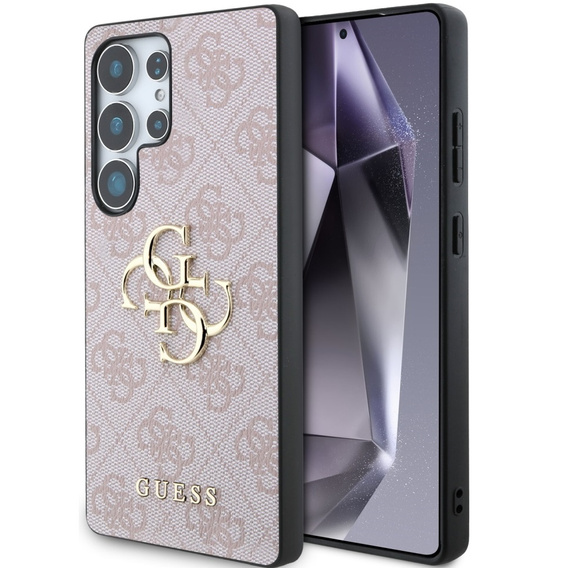 GUESS Θήκη για Samsung Galaxy S25 Ultra, 4G Big Metal Logo, ροζ