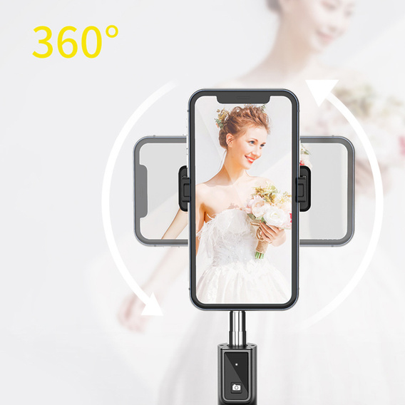 Selfie Stick Coco P-04 με λειτουργία τρίποδα και τηλεχειριστήριο Bluetooth, για smartphones με πλάτος από 6,5 cm έως 9,5 cm