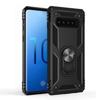 θωρακισμένη θήκη για Samsung Galaxy S10, Nox Case Ring, μαύρη