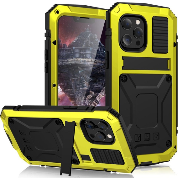 Θήκη για iPhone 13 Pro, R-JUST, θωρακισμένη, κίτρινη