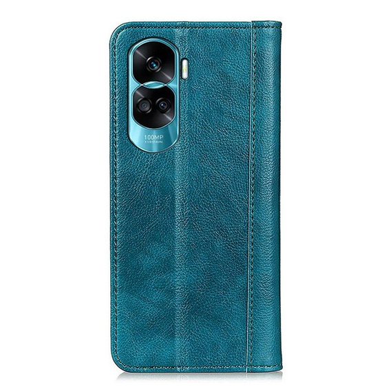 Θήκη για Honor 90 Lite 5G, Wallet Litchi Leather, πράσινη