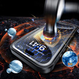 Θήκη για iPhone 16, Shockproof, με γυαλί, για MagSafe, μαύρη