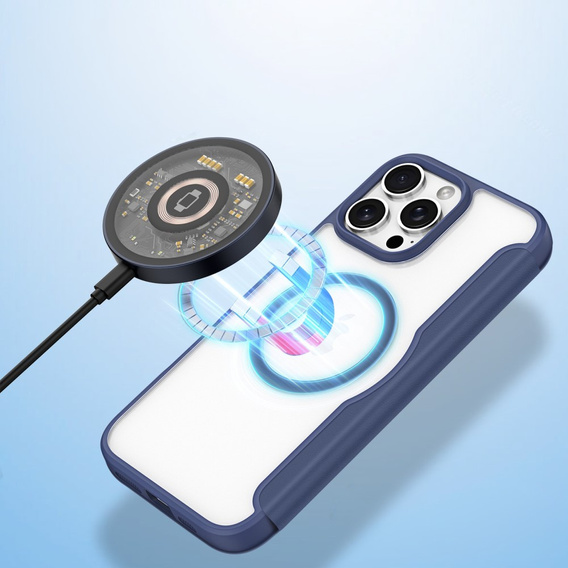 Dux Ducis Θήκη για iPhone 16 Pro, Skin X Pro, MagSafe, σκούρο μπλε