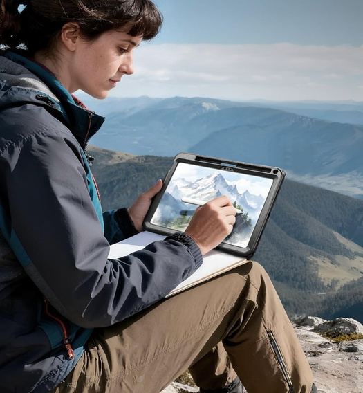 Θήκη Dexnor 360° με λουράκι και θήκη γραφίδας για iPad 11" 2025 A16 (11η γενιά) / iPad 10.9" 2022 (10η γενιά)