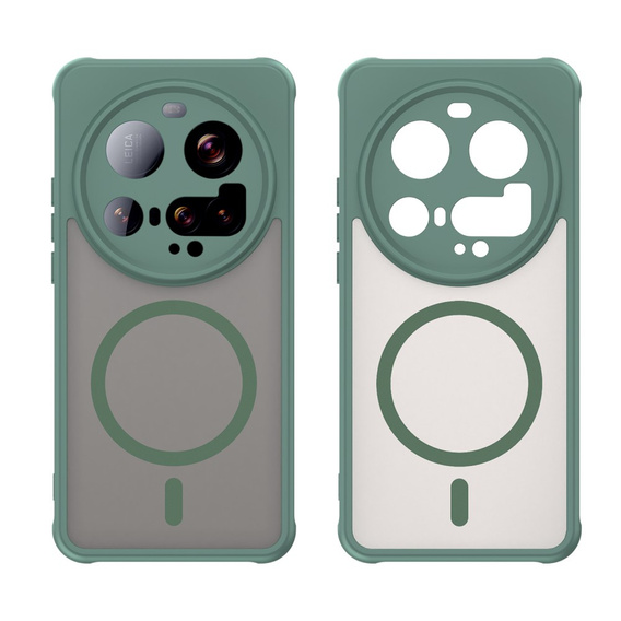 Θήκη για Xiaomi 15 Ultra, για MagSafe, ERBORD Μatt Case, πράσινη