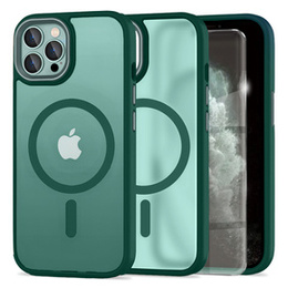 Θήκη για iPhone 11 Pro, για MagSafe, ERBORD Μatt Case, πράσινη + Γυαλί οθόνης