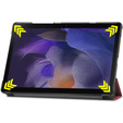 Θήκη για Samsung Galaxy Tab A8 10.5 SM-X200 SM-X205, Smartcase, μπορντό