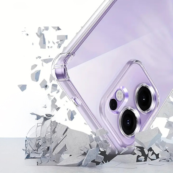 Θήκη για Oppo Reno 14F, ενισχυμένη, με προστασία κάμερας, διάφανη