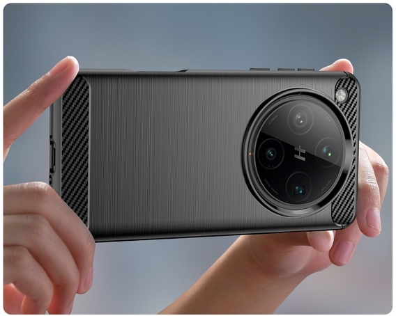 Θήκη για Oppo Find X8 Pro, Carbon, μαύρη