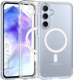 Θήκη για Samsung Galaxy A17 5G, για MagSafe, ενισχυμένη, διάφανη
