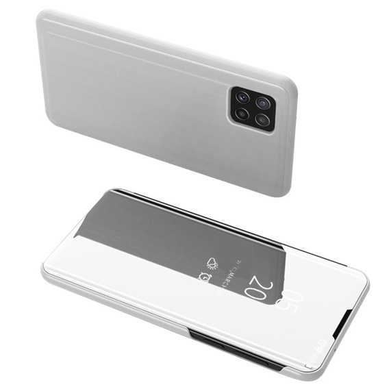 Θήκη για Samsung Galaxy A22 5G, Clear View, ασημένια
