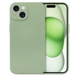 Θήκη για iPhone 15 Plus, Silicone Lite, πράσινη
