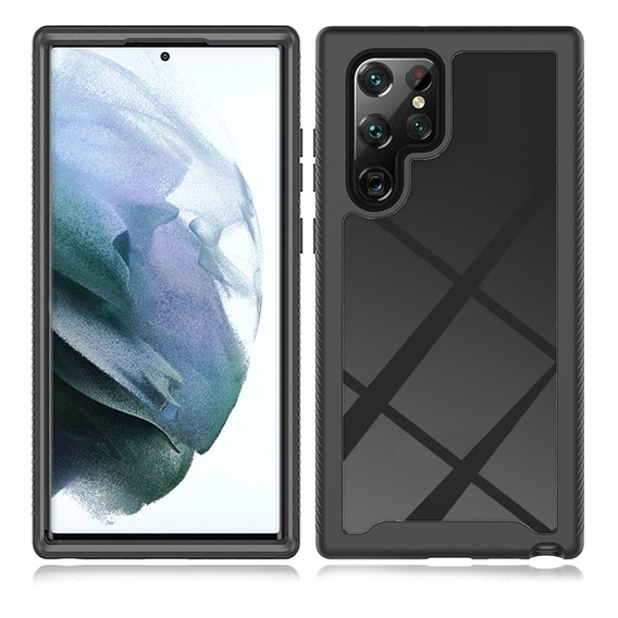 Θήκη για Samsung Galaxy S22 Ultra 5G, Shockproof, με μεμβράνη, μπλε