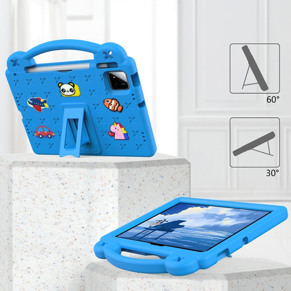 Παιδική θήκη για Xiaomi Pad 7 / 7 Pro, Cute Patterns, με βάση, μπλε