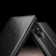 θήκη flip για Samsung Galaxy S25 Ultra, QIALINO Leather Wallet, μαύρη