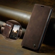 θήκη CASEME για Samsung Galaxy M33 5G, Leather Wallet Case, καφέ