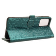 θήκη πτερύγιο για Motorola Moto G24 / G24 Power / G04, Wallet Rhombus, πράσινη