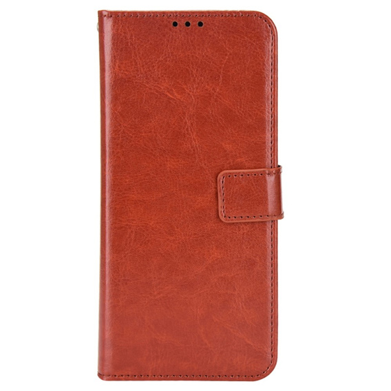 Θήκη με πτερύγιο για Samsung Galaxy M35, Crazy Horse Wallet, καφέ