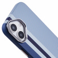 Θήκη για iPhone 16, ανθρακονήματα MagSafe, μπλε
