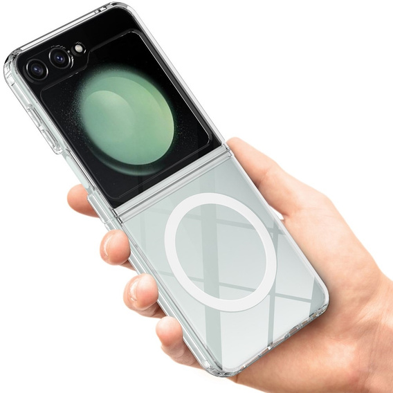 Θήκη για Samsung Galaxy Z Flip7 FE / Z Flip6, Fusion Hybrid, για MagSafe, διαφανής