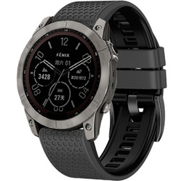Λουράκι σιλικόνης για Garmin Fenix 7 / Forerunner 965 / 955 / 945 / 935, γκρι / Μαύρο
