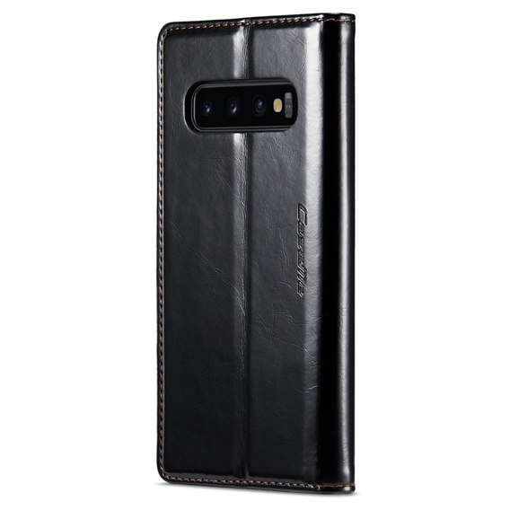 θήκη CASEME για Samsung Galaxy S10+ Plus, Waxy Textured, μαύρη