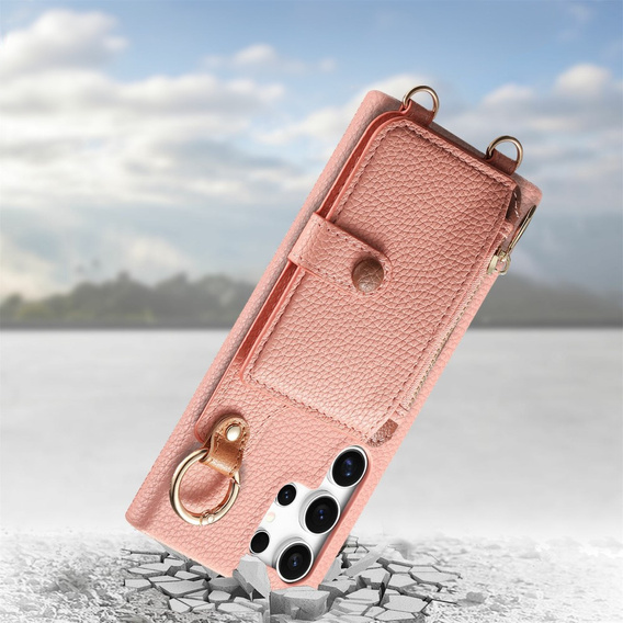 Θήκη για Samsung Galaxy S25 Ultra, GKK Leather, μαύρη