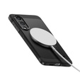 θήκη Spigen για Samsung Galaxy S25 Edge, Tough Armor Mag Mag MagSafe, μαύρη + μετριασμένο γυαλί 9H