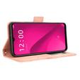 Θήκη με πτερύγιο για T Phone 2 5G, Card Slot, ροζ