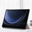 Θήκη για Samsung Galaxy Tab S9 FE+ Plus, Smartcase με χώρο για γραφίδα, ροζ rose gold