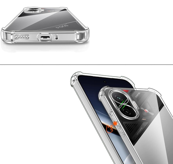 Θήκη για Xiaomi Poco F7, Dropproof, διαφανής