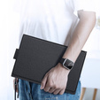 Θήκη + πληκτρολόγιο Samsung Galaxy Tab S9, Dux Ducis Pen Slot TouchPad Leather, μαύρη