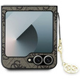 GUESS Θήκη για Samsung Galaxy Z Flip7 FE / Z Flip6, 4G Charms Collection Hardcase, καφέ