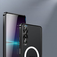 θήκη προστασίας κάμερας για το Sony Xperia 1 V, CamShield MagSafe, διαφανής / μαύρη