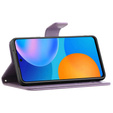 Θήκη με πτερύγιο για Samsung Galaxy M23, Butterfly, μωβ